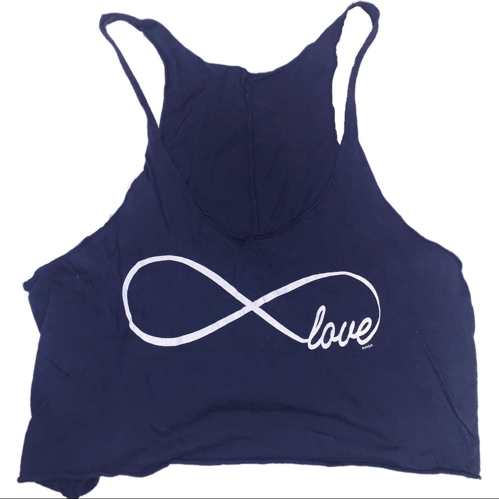 Brandy Melville Infinity Love Cropped Tank
